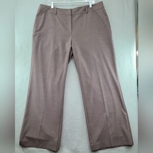 J. JILL Women's Genuine Fit at Waist Brown Trouser Career Stretch Pants  - Sz 18